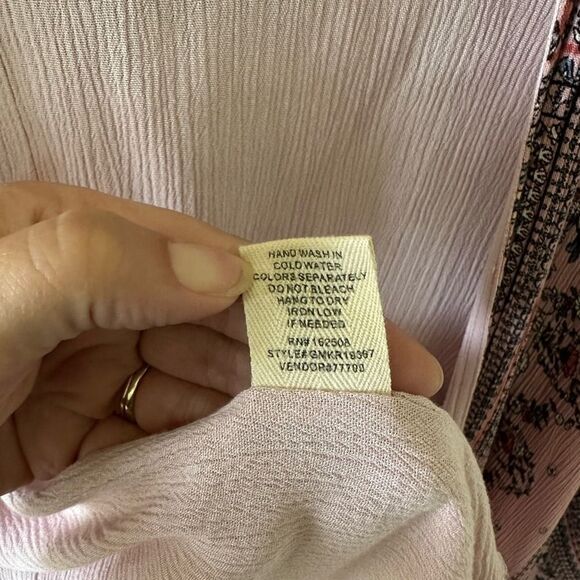 Buckle Gimmicks Wide Arm Kimono Shawl Fringed Hem Size L - Picture 5 of 9